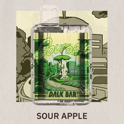 DALK BAR - Sour Apple [7000 Puffs] 10pcs - wholesale Smoke Shop