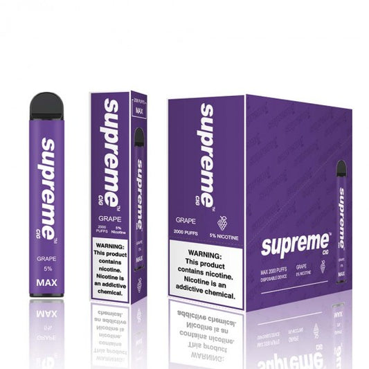SUPREME MAX - Grape [2000 Puffs] 10pcs - wholesale Smoke Shop