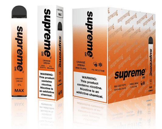 SUPREME MAX - Orange Dream [2000 Puffs] 10pcs - wholesale Smoke Shop