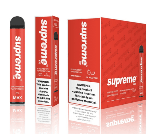 SUPREME MAX - Black Ice [2000 Puffs] 10pcs - wholesale Smoke Shop