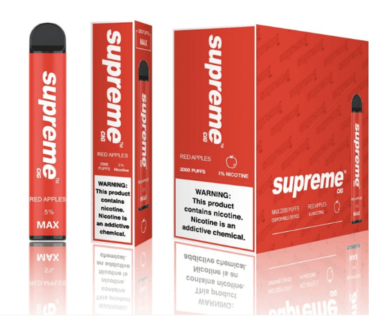 SUPREME MAX - Red Apples [2000 Puffs] 10pcs - wholesale Smoke Shop