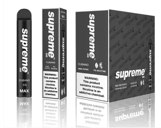 SUPREME MAX - Cubano [2000 Puffs] 10pcs - wholesale Smoke Shop