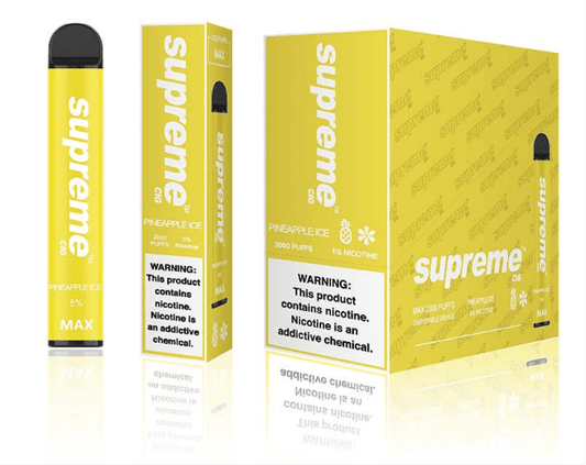 SUPREME MAX - Pineapple Ice [2000 Puffs] 10pcs - wholesale Smoke Shop