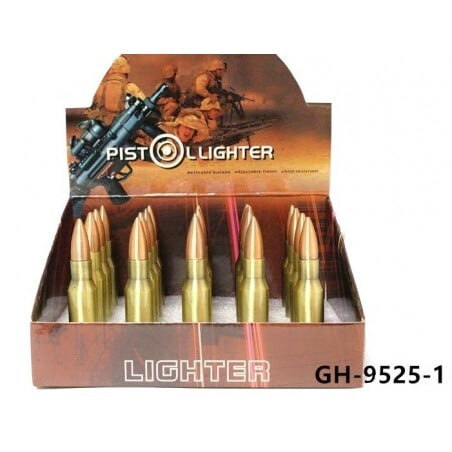 Long Single Bullet Lighter 20ct - wholesale Smoke Shop
