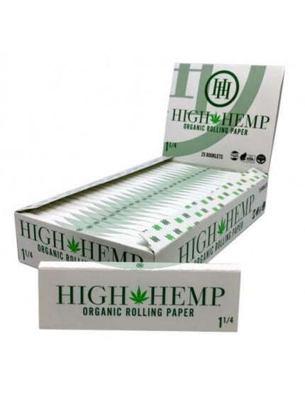 HIGH HEMP ORGANIC ROLLING PAPER 1-1/4 - wholesale Smoke Shop