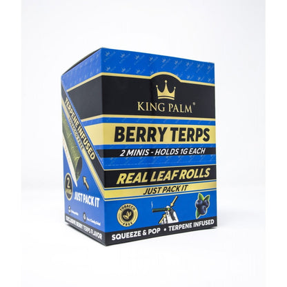 KING PALM 2 Pack [Berry Terps Mini Rolls] 20ct - wholesale Smoke Shop