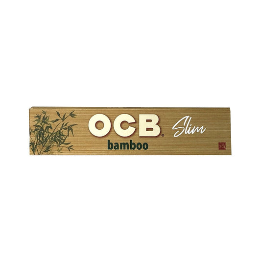OCB Bamboo Rolling Papers + Tips [King Size Slim] 24ct - wholesale Smoke Shop