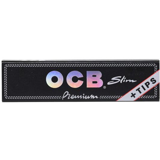 OCB Premium Rolling Papers + Tips [King Size Slim] 50ct - wholesale Smoke Shop