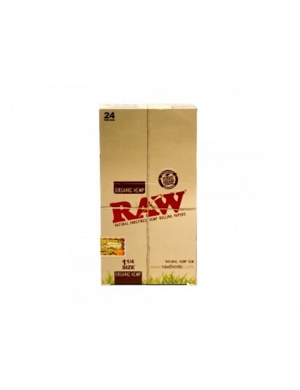 RAW Organic Rolling Papers [1-1/4"] 25ct - wholesale Smoke Shop