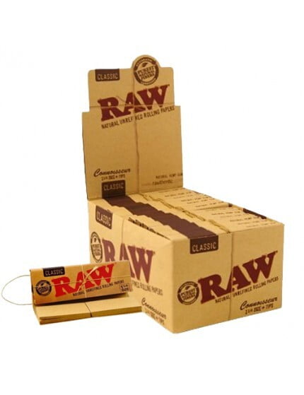RAW Classic Rolling Papers + Tips [1-1/4"] 24ct - wholesale Smoke Shop