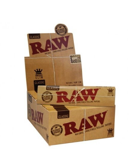 RAW Classic Rolling Papers [King Size Slim] 50ct - wholesale Smoke Shop