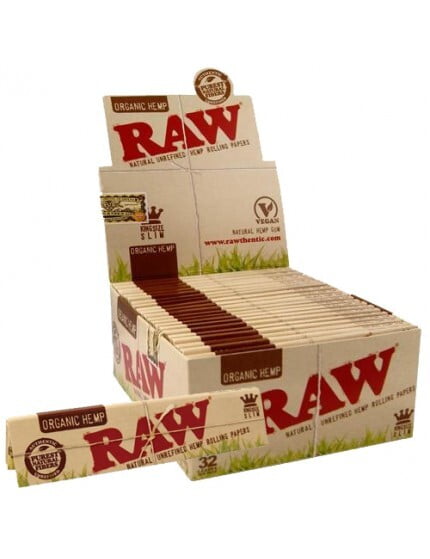 RAW Organic Hemp Rolling Papers [King Size Slim] 50ct - wholesale Smoke Shop