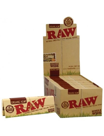 RAW Organic Hemp Rolling Papers [Single Wide] 50ct - wholesale Smoke Shop