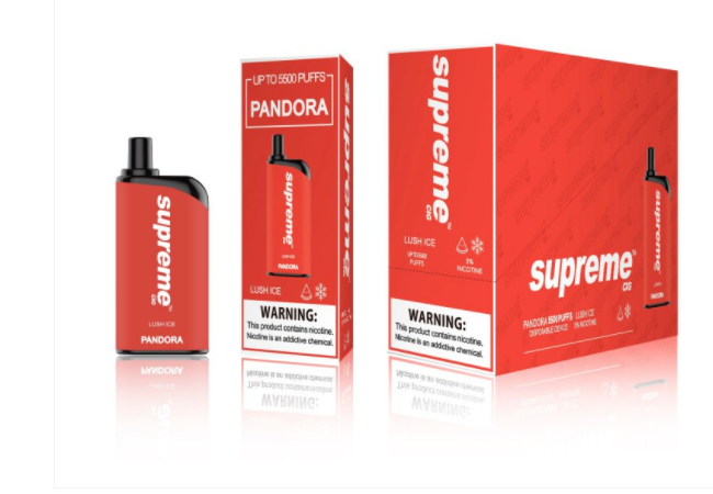 SUPREME PANDORA - Red Apple [5500 Puffs] 5pcs - wholesale Smoke Shop