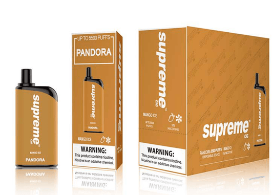 SUPREME PANDORA  - Mango Ice [5500 Puffs] 5pcs - wholesale Smoke Shop