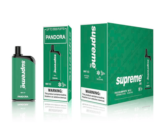 SUPREME PANDORA  - Mighty Mint [5500 Puffs] 5pcs - wholesale Smoke Shop
