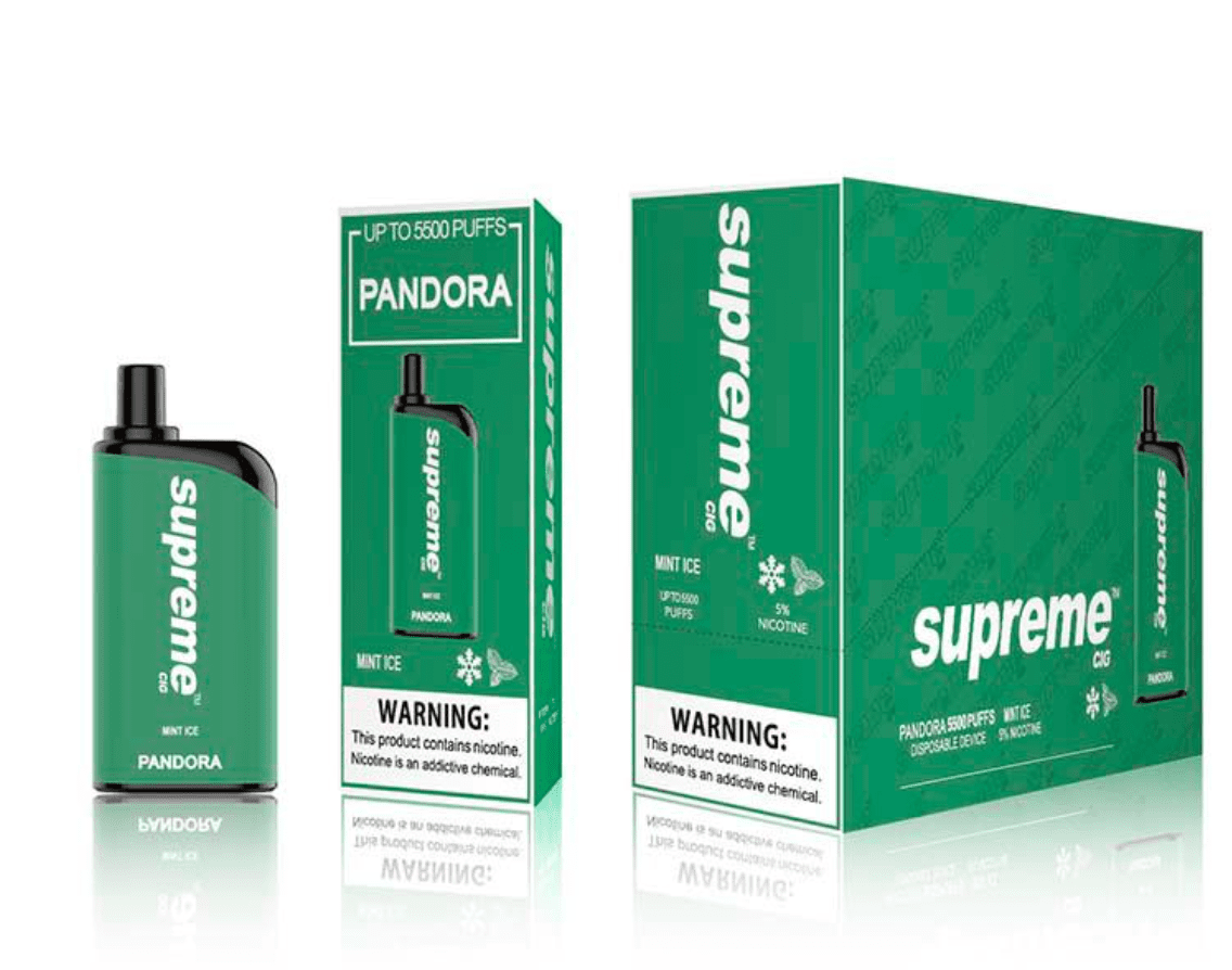 SUPREME PANDORA  - Mighty Mint [5500 Puffs] 5pcs - wholesale Smoke Shop