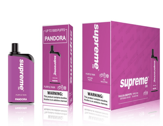 SUPREME PANDORA  - Purple Rain [5500 Puffs] 5pcs - wholesale Smoke Shop