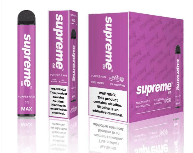 Supreme 2% Blue Razz Box Of 10 Supreme Max Disposable 2000 Puffs - wholesale Smoke Shop