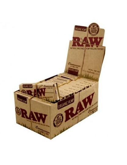 RAW Organic Rolling Papers + Tips [1-1/4"] 24ct - wholesale Smoke Shop
