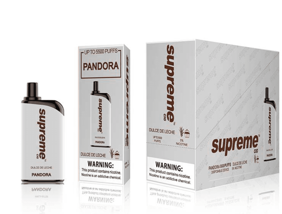 SUPREME PANDORA  - Dulce De Leche [5500 Puffs] 5pcs - wholesale Smoke Shop