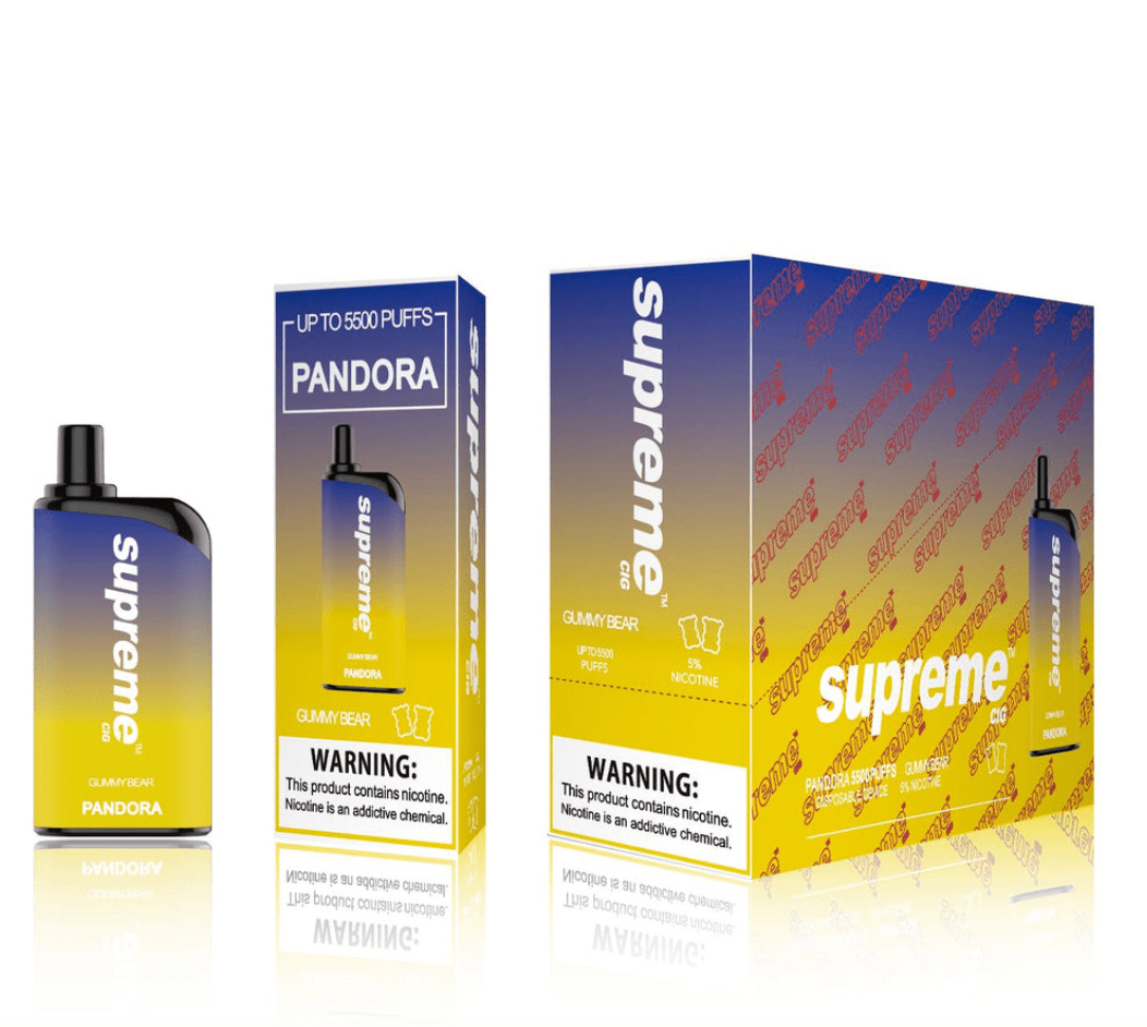SUPREME PANDORA  - Gummy Bear [5500 Puffs] 5pcs - wholesale Smoke Shop