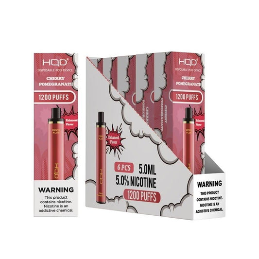 HQD Cuvie Plus Cherry Pomegranate Box of 6 - wholesale Smoke Shop